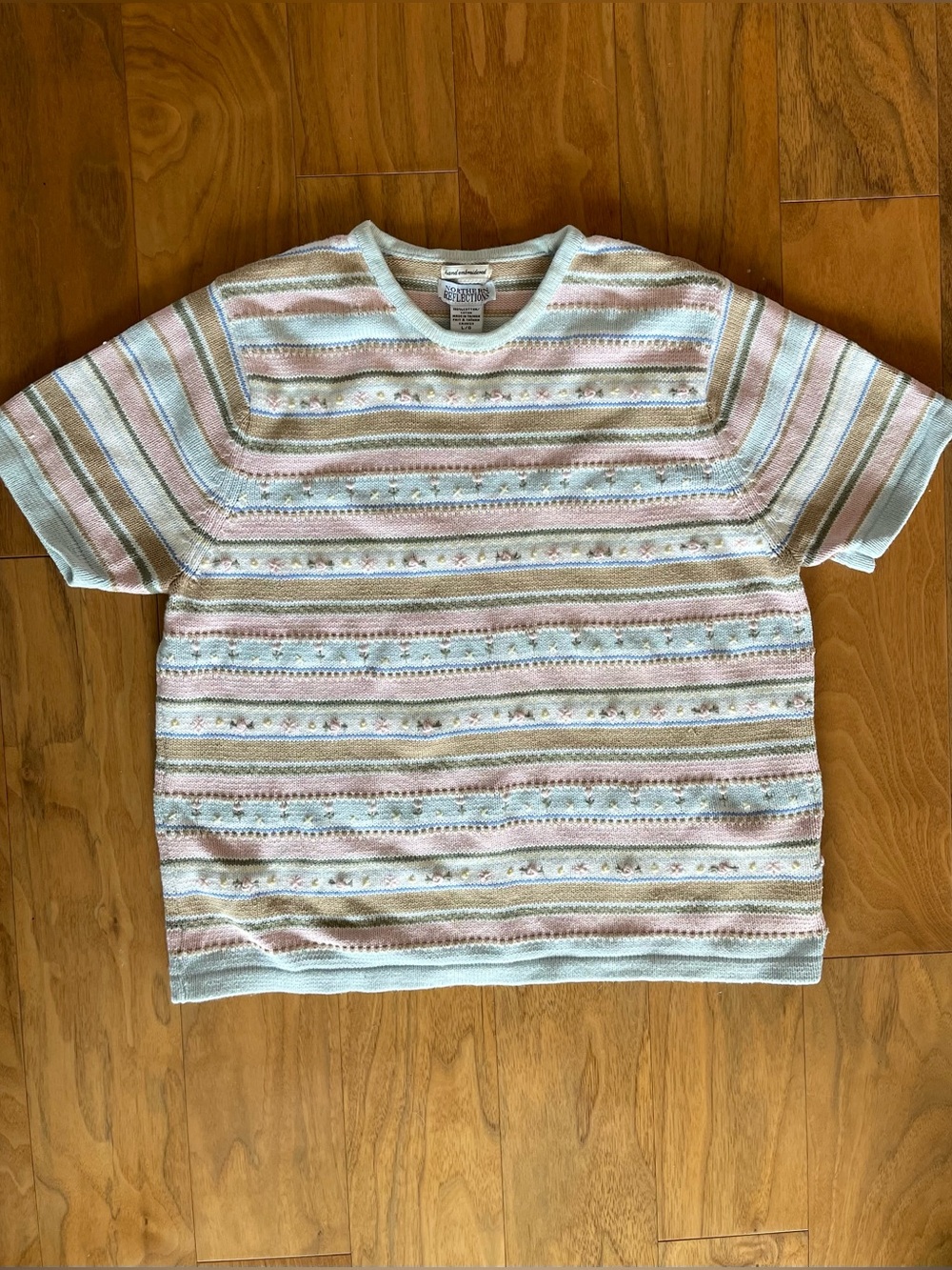 Vintage Northern Reflections short sleeve sweater - L